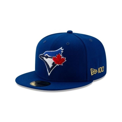 Black Toronto Blue Jays Hat - New Era MLB Team Color 59FIFTY Fitted Caps USA4596083